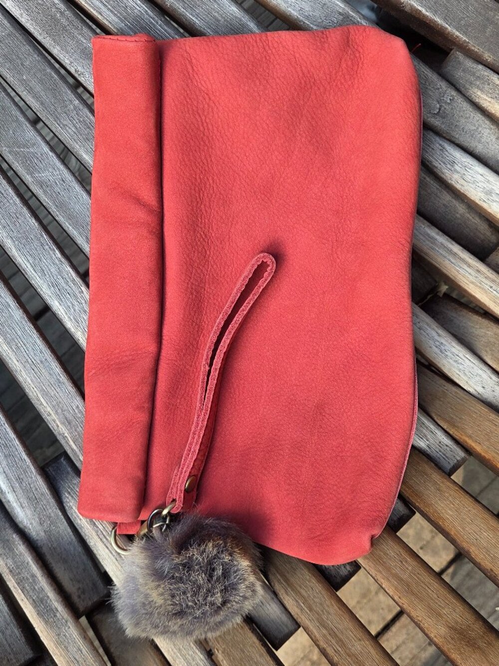 Anthropologie Clutch, Miss Albright. NEW Terracotta orange.